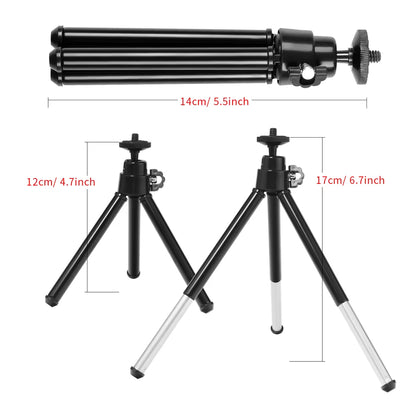 6Inch Mini LED Desktop Video Ring Light Selfie Lamp with Tripod Stand USB Plug for Youtube Live Photo Photography Studio